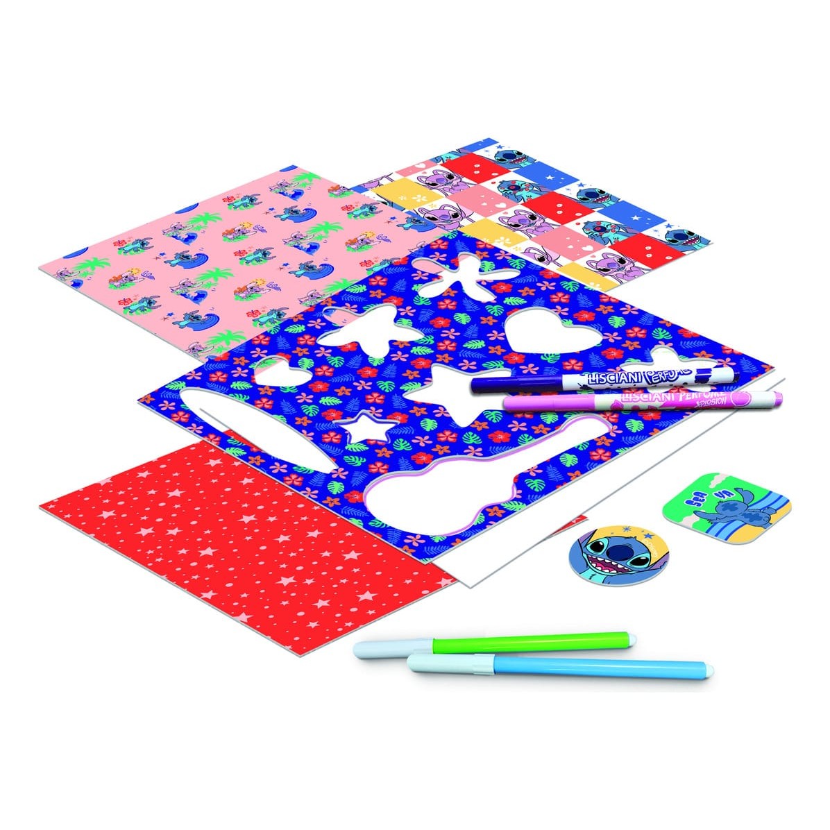 Lisciani Stitch Drawing School With Light Table - Creative A4 Light Table Art Kit With Stencils