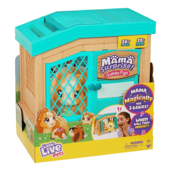 Little Live Pets: Mama Surprise Guinea Pigs Playset 630996264102