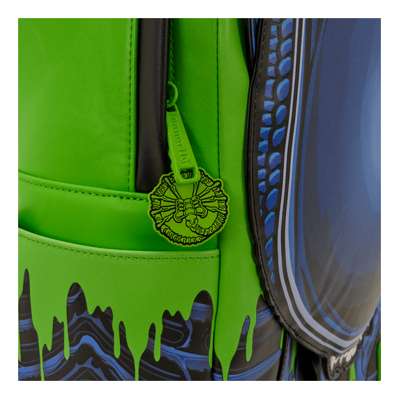 Loungefly - Alien TCS Full Size Backpack Allover Print Zip Front Pocket Adjustable Straps 671803563599