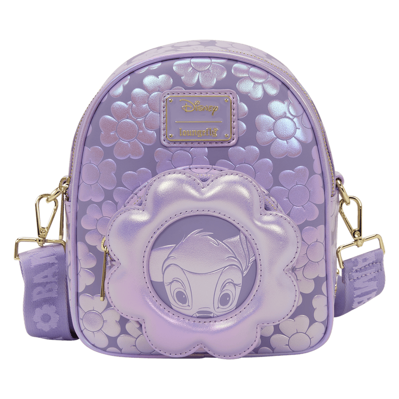 Loungefly - Bambi Iridescent Convertible Mini Backpack & Crossbody Bag 671803579637