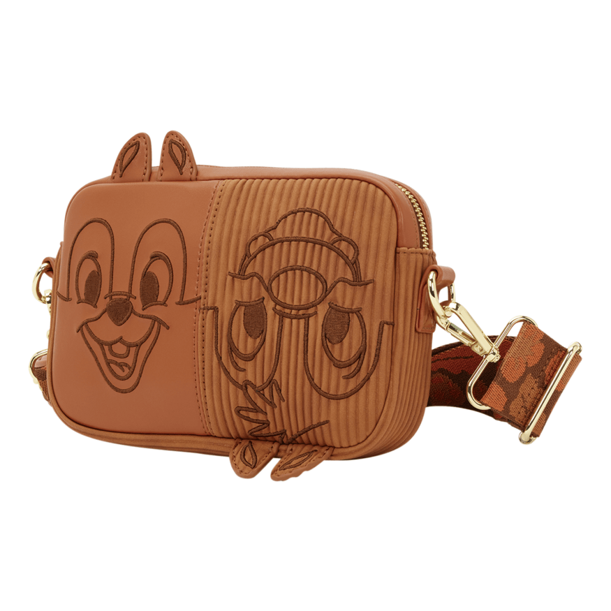 Loungefly - Chip and Dale Cord Sling Crossbody Bag Disney Licensed Cartoon Character Accessory