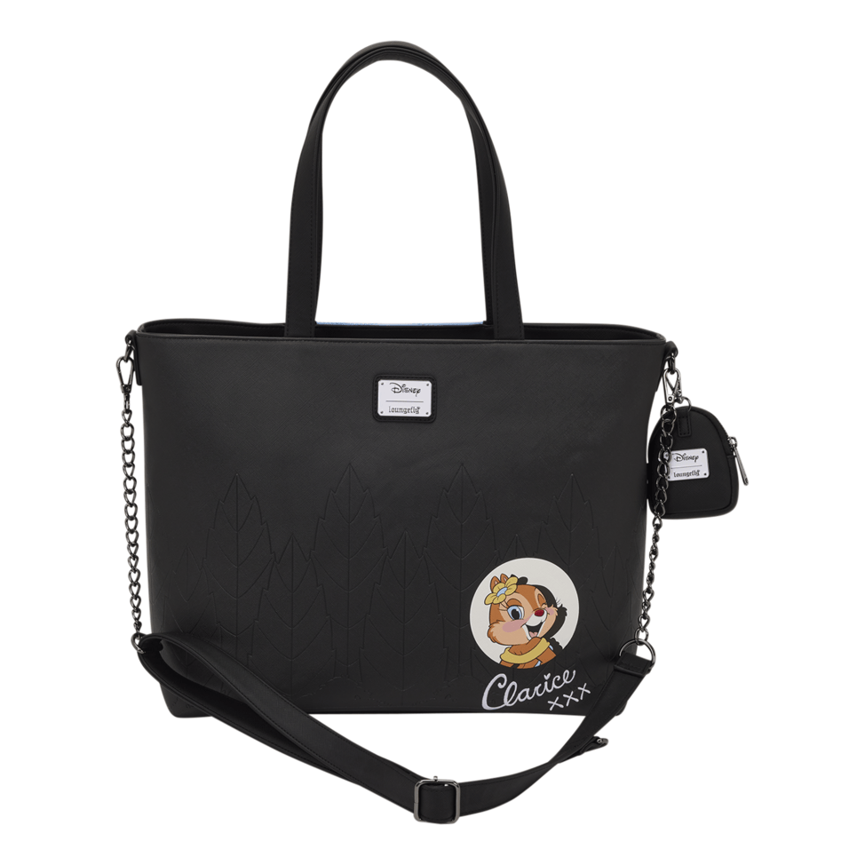 Loungefly - Disney Chip And Dale 2 Chips Miss Tote Coin Purse With Zipper And Rivets