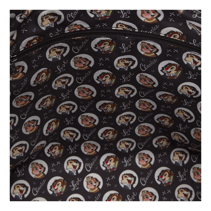 Loungefly - Disney Chip And Dale 2 Chips Miss Tote Coin Purse With Zipper And Rivets