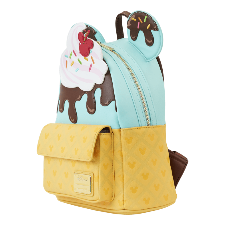 Loungefly – Disney Mickey and Minnie Ice Cream Mini Backpack