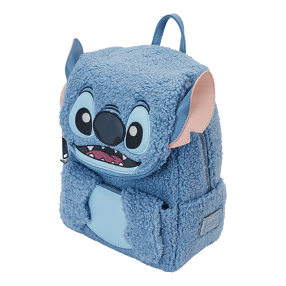 Loungefly - Disney Stitch Plush Poc Mini Backpack