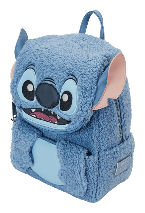 Loungefly - Disney Stitch Plush Poc Mini Backpack