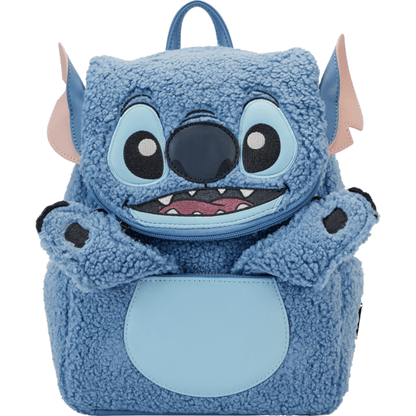 Loungefly - Disney Stitch Plush Poc Mini Backpack