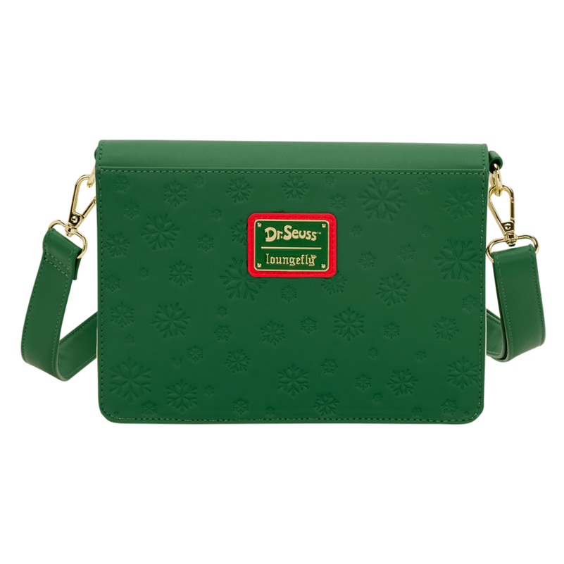 Loungefly - Dr Seuss Grinch Holiday Crossbody Bag With Adjustable Strap And Zipper Pocket 671803563674
