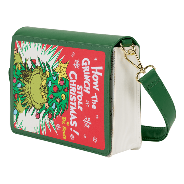 Loungefly - Dr Seuss Grinch Holiday Crossbody Bag With Adjustable Strap And Zipper Pocket 671803563674