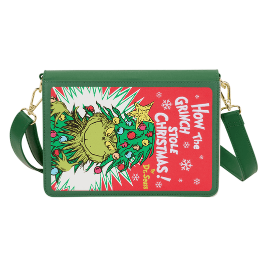 Loungefly - Dr Seuss Grinch Holiday Crossbody Bag With Adjustable Strap And Zipper Pocket 671803563674