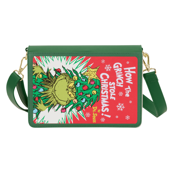 Loungefly - Dr Seuss Grinch Holiday Crossbody Bag With Adjustable Strap And Zipper Pocket 671803563674