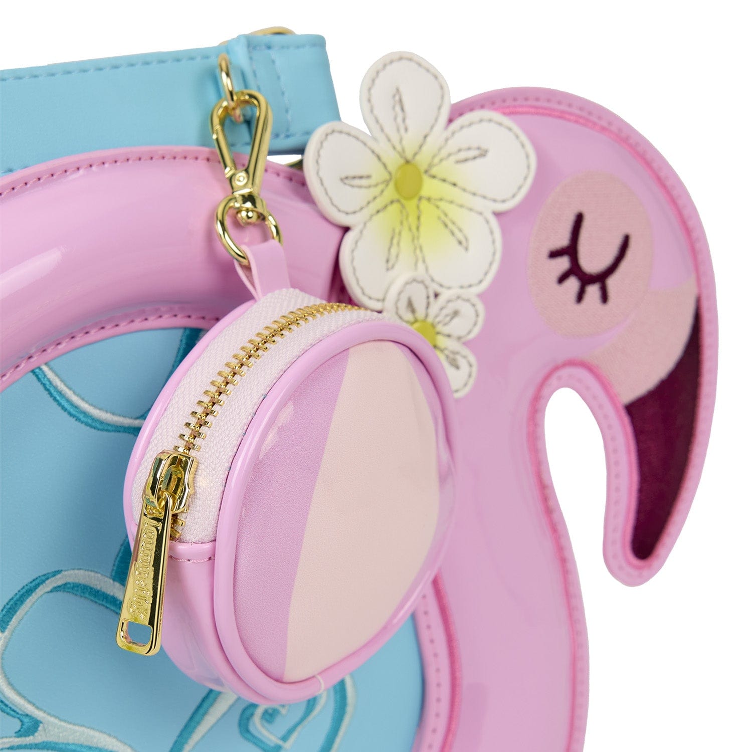 Loungefly - Flamingo Crossbody Bag With Pink Flamingo Print And Adjustable Strap