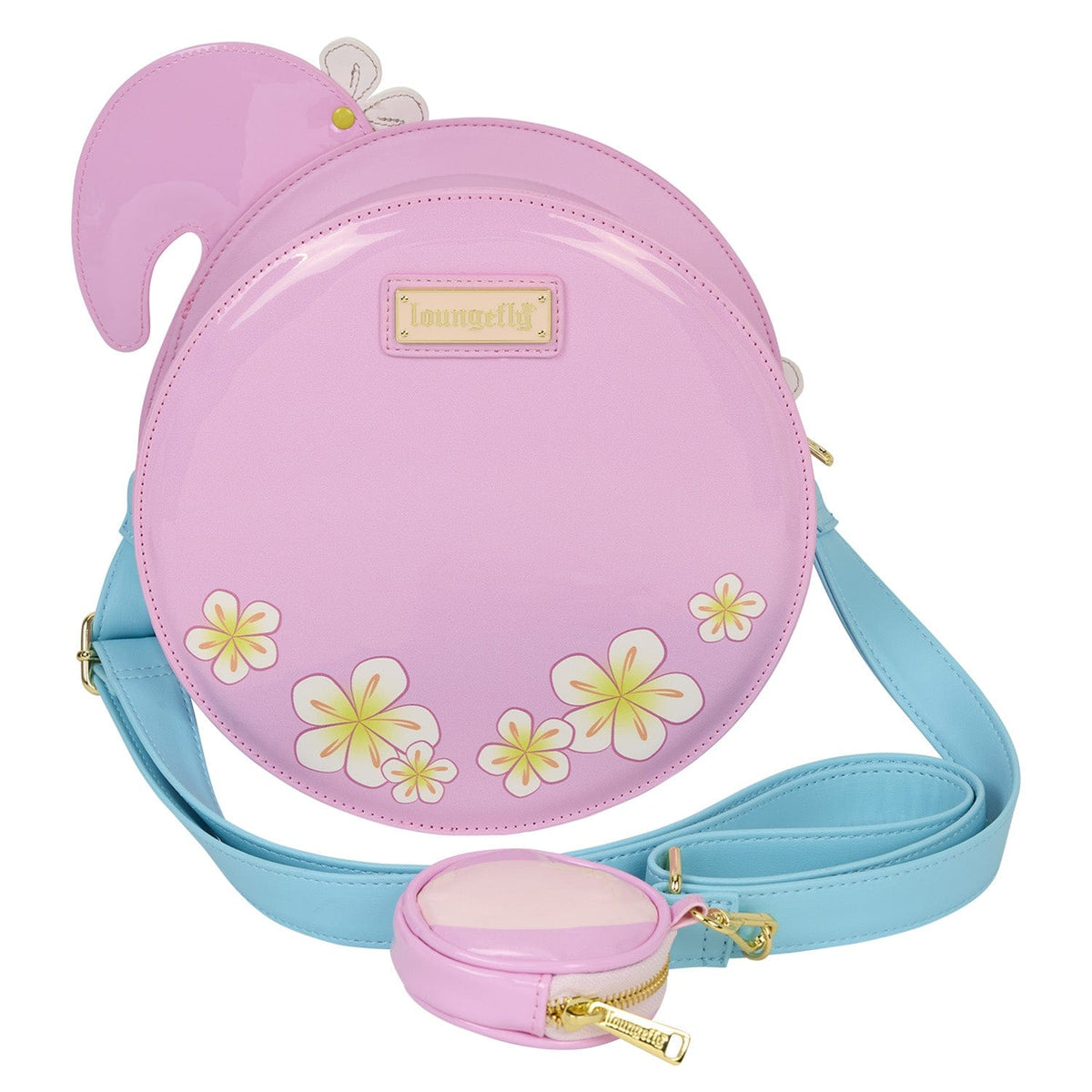 Loungefly - Flamingo Crossbody Bag With Pink Flamingo Print And Adjustable Strap