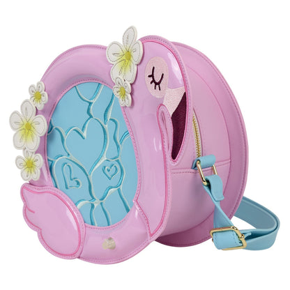 Loungefly - Flamingo Crossbody Bag With Pink Flamingo Print And Adjustable Strap
