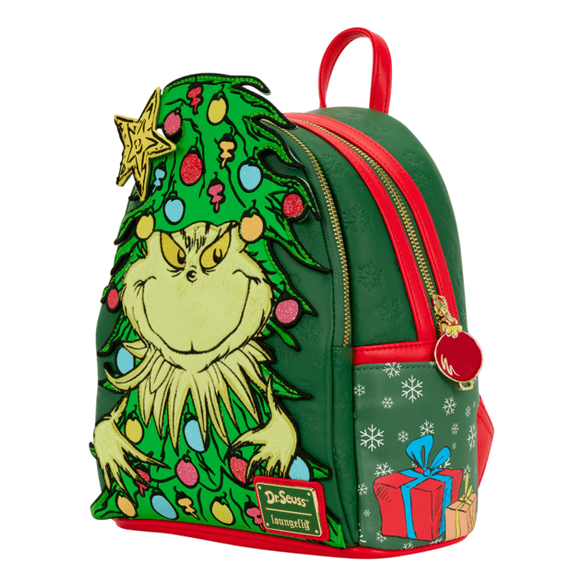 character mini backpack Dr Seuss Grinch Holiday Mini Backpack