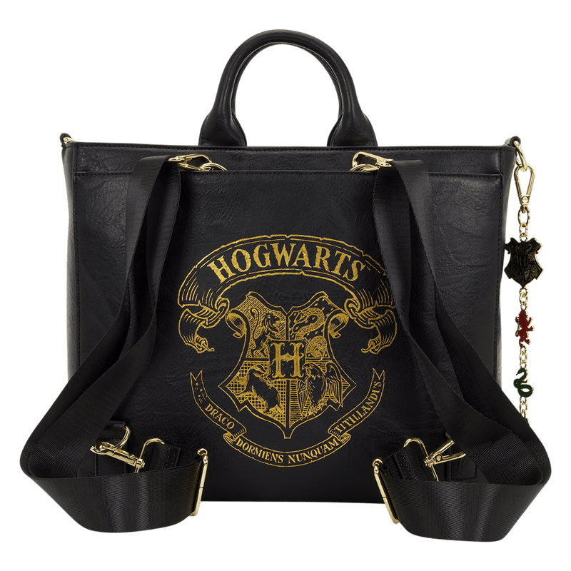 Loungefly - Harry Potter Hogwarts Letter Convertible Backpack & Tote Crossbody Bag 671803579965