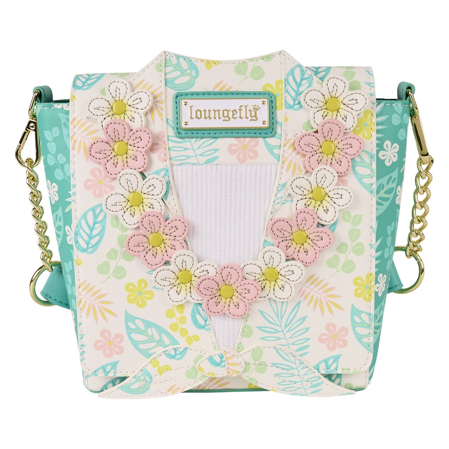 Loungefly - Hawaiian Shirt Crossbody Bag With Tropical Print And Adjustable Strap Edition