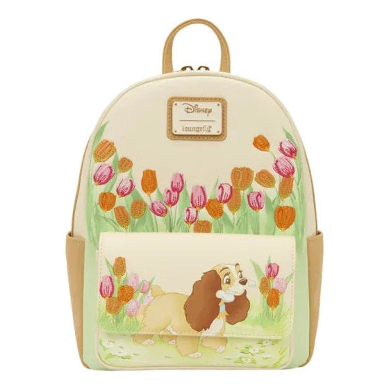 Loungefly - Lady & The Tramp Pastel Tulip Mini Backpack 671803438699