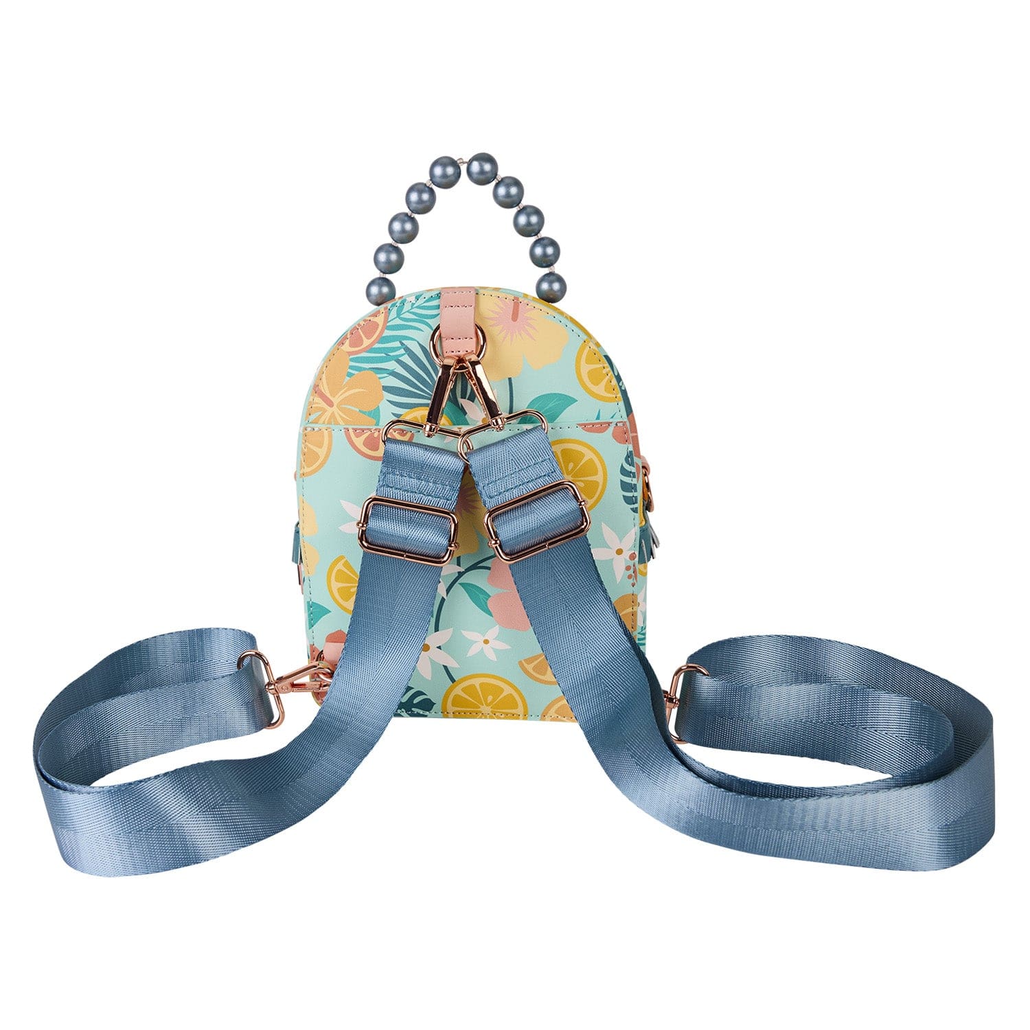 Loungefly - Lemon Convertible Mini Backpack With Adjustable Straps Front Zipper Pocket And Bright Citrus Design