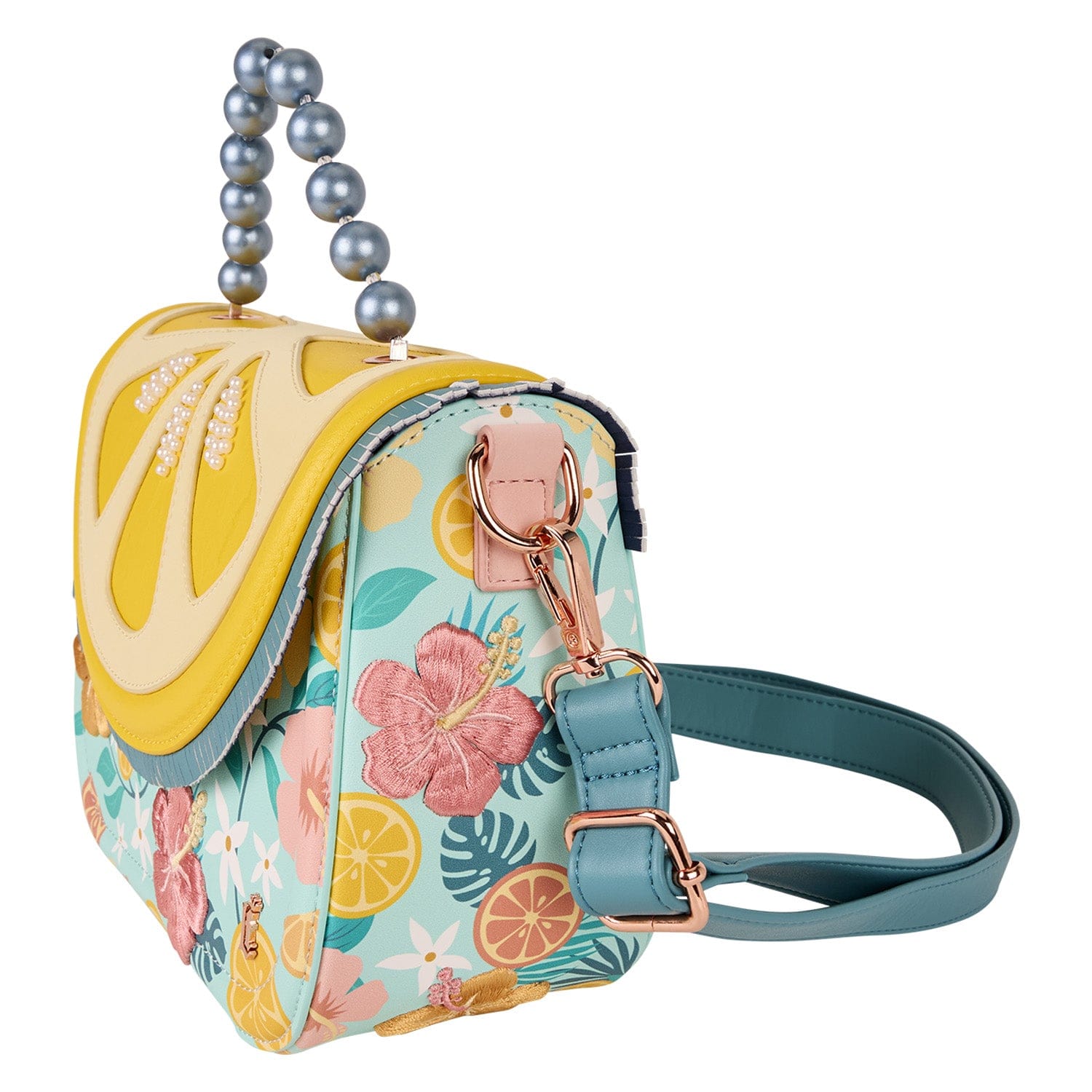 Loungefly - Lemon Crossbody Bag Citrus Themed Mini Shoulder Purse With Zipper Closure