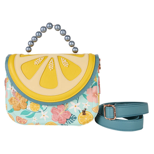 Loungefly - Lemon Crossbody Bag Citrus Themed Mini Shoulder Purse With Zipper Closure