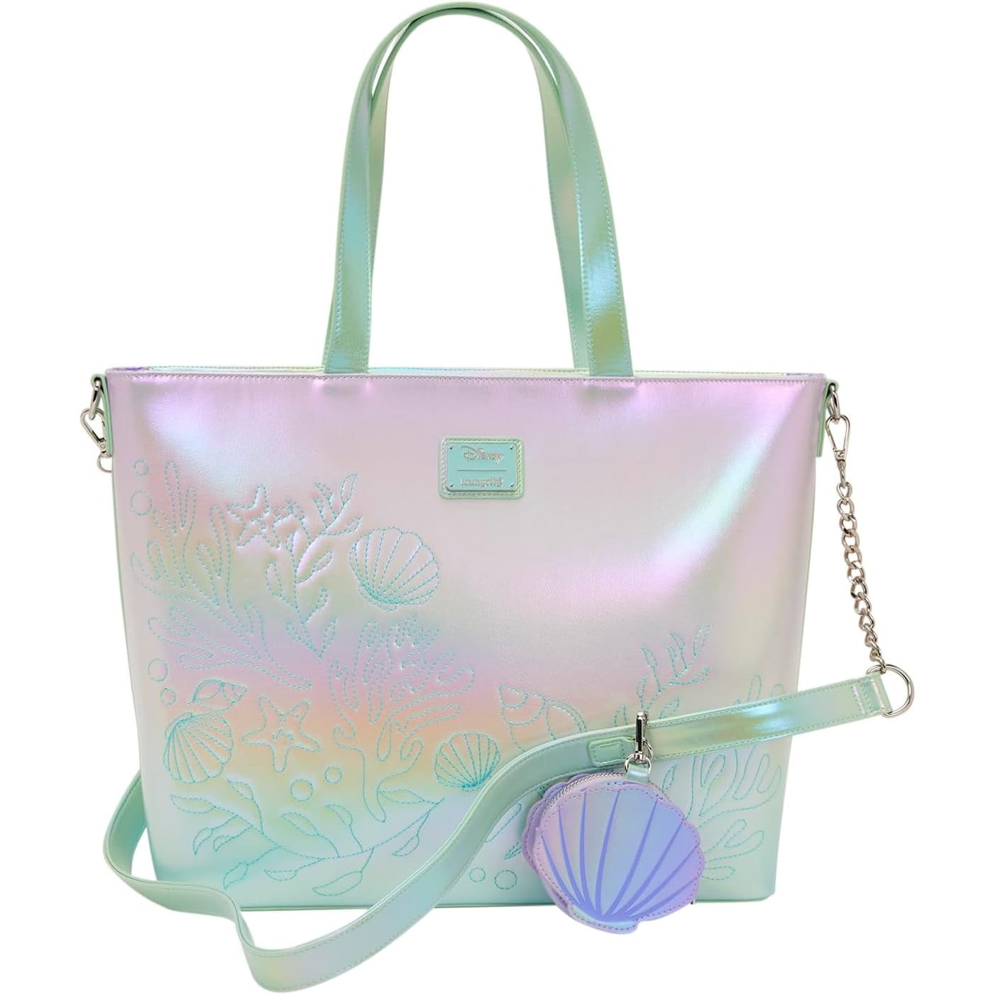 Loungefly - Little Mermaid Ariel and Flounder Tote 671803581913