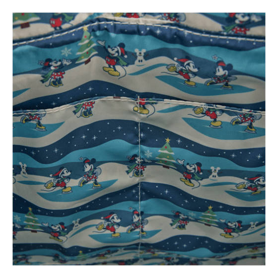 Loungefly - Mickey & Minnie Holiday Convertible Tote Bag