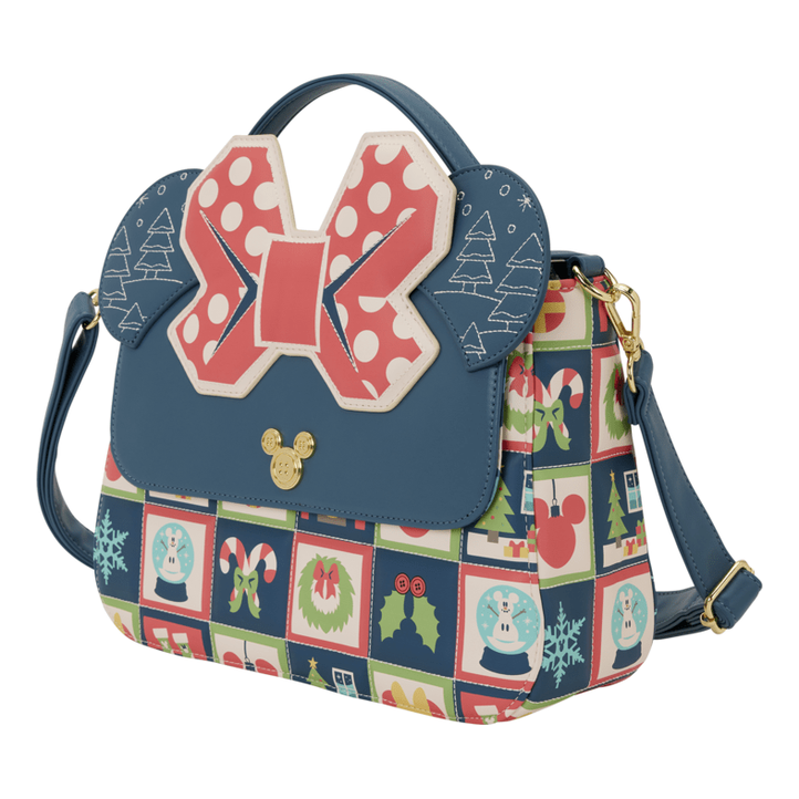 Loungefly - Mickey & Minnie Holiday Crossbody Bag