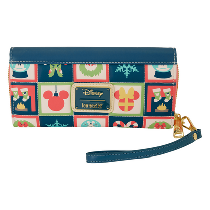 Loungefly - Mickey & Minnie Holiday Flap Wallet 671803563452