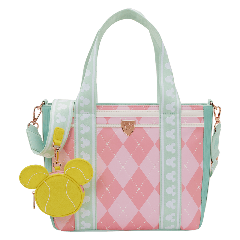 Loungefly - Mickey Mouse Tennis Tote Crossbody Bag with Coin Bag 671803581777