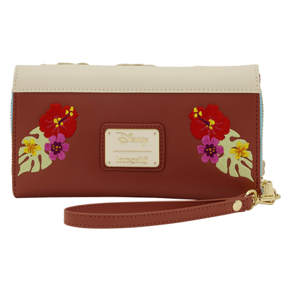 Loungefly - Moana Live Action Floral Wristlet Wallet 671803586871