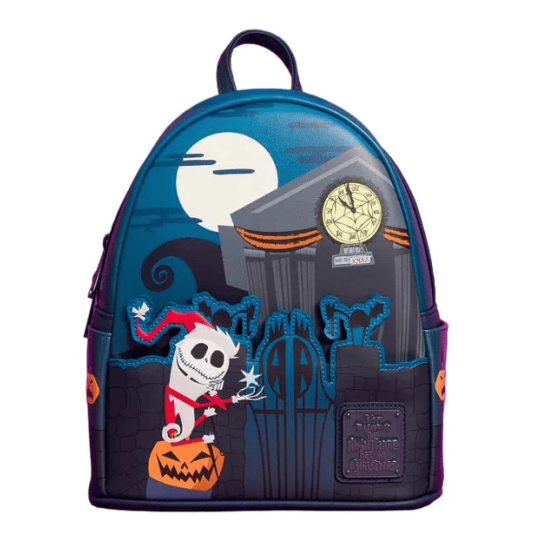 Loungefly - Nightmare Before Christmas Santa Jack Graveyard Mini Backpack