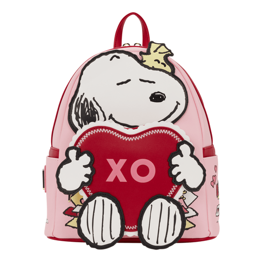 Loungefly - Peanuts Snoopy XO Mini Backpack Licensed Cartoon Character Accessory For Fans And Collectors