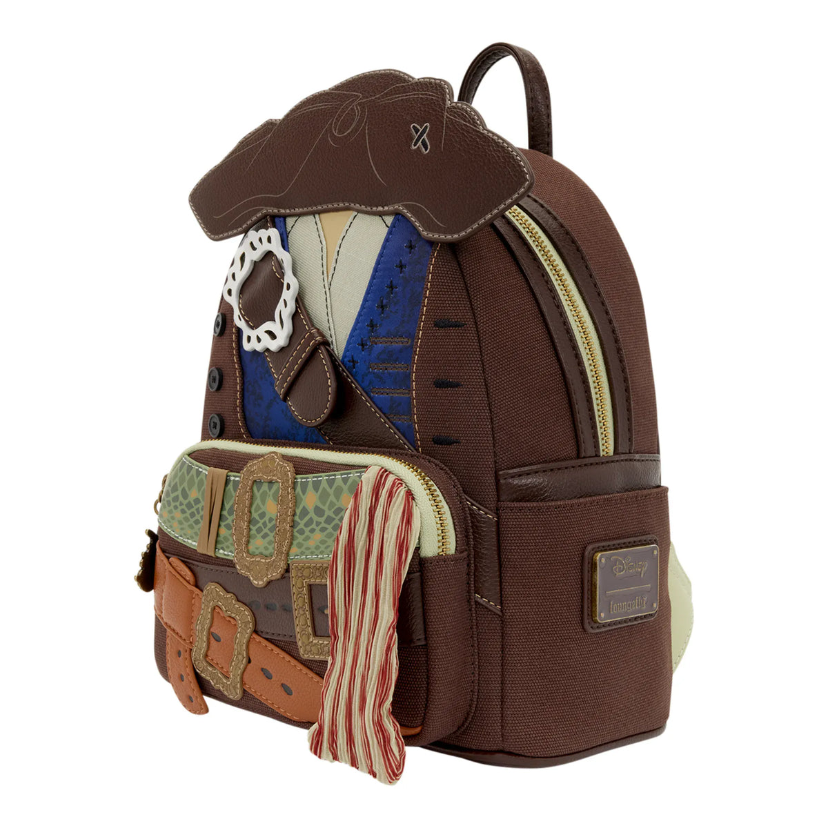Loungefly - Pirates of the Caribbean Jack Sparrow Cosplay Mini Backpack 671803584464