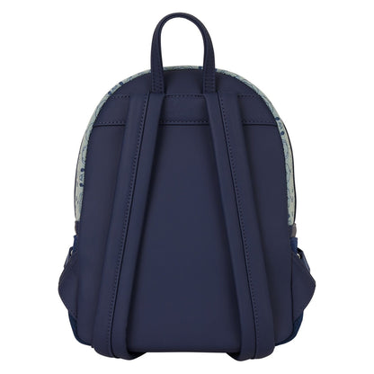 Loungefly - Pokemon Faux Denim Mini Backpack With Front Zipper Compartment And Adjustable Straps