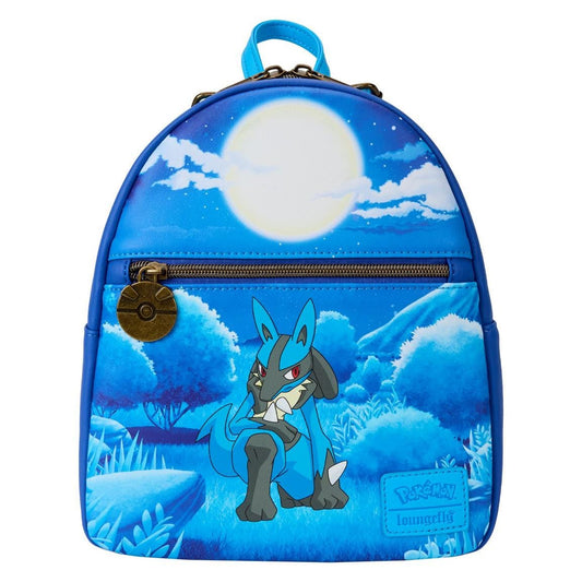 Loungefly - Pokemon Lucario Collection Mini Backpack Officially Licensed Collectible Accessory for Fans