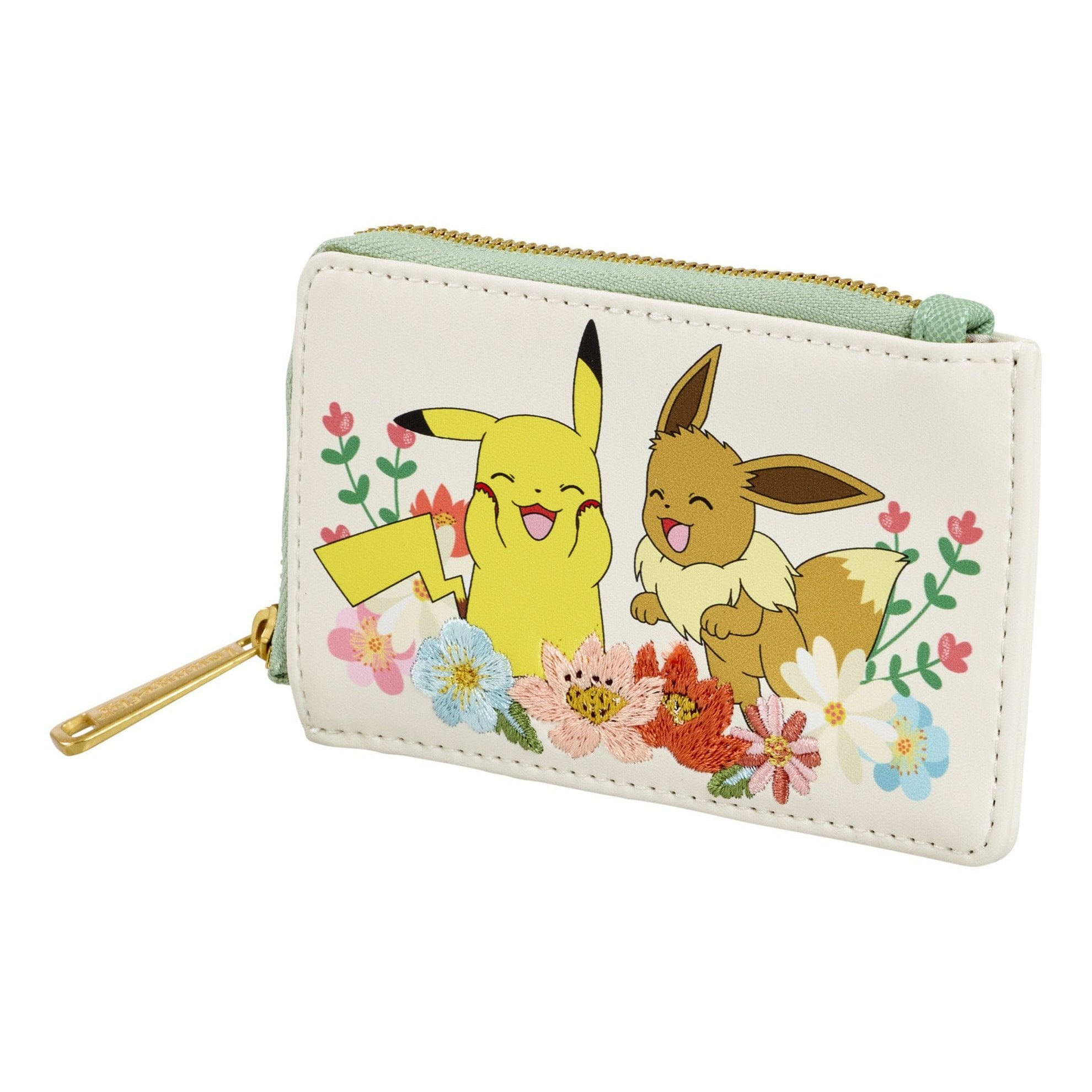 Loungefly - Pokemon Pikachu And Eevee Floral Wallet With Blossoming Pattern And Card Slots 671803507852