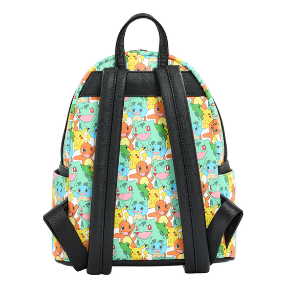 Loungefly - Pokemon Pikachu And Starters All Over Print Mini Backpack Officially Licensed