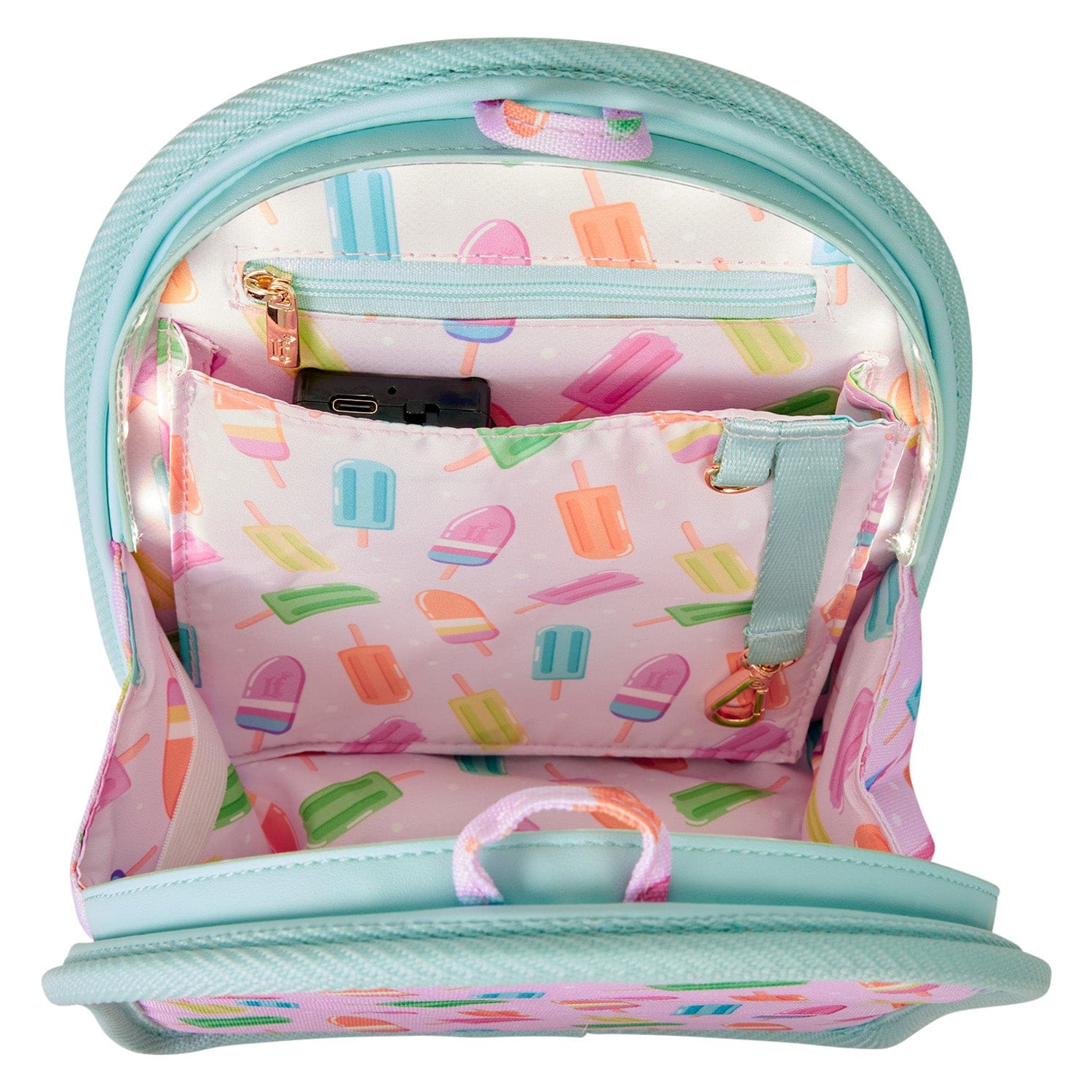 Loungefly - Popsicle Light Up Mini Backpack Organizer With LED Illumination For On The Go Fun