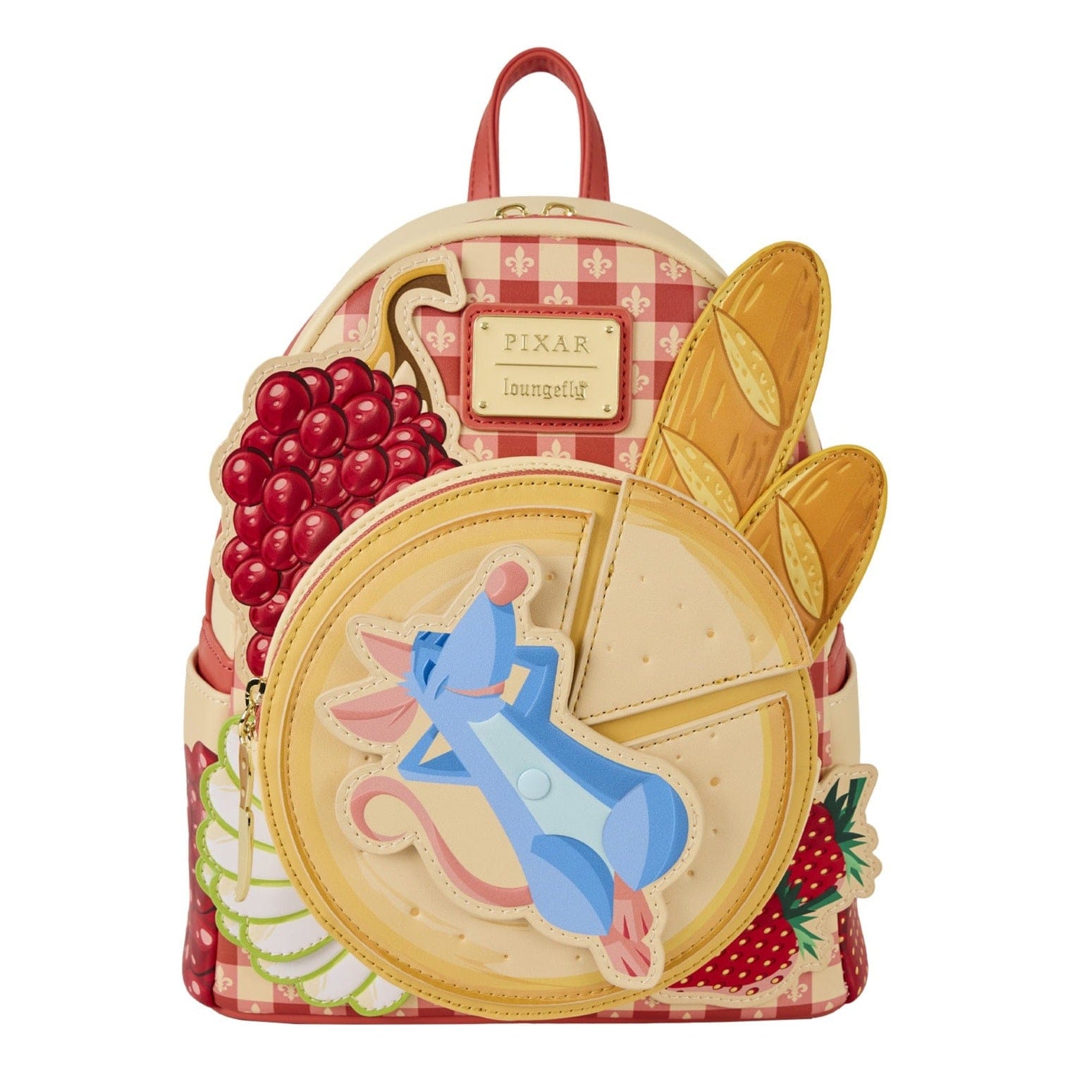 Loungefly - Ratatouille Mini Backpack With Remy Artwork And Allover Pattern Zippered Main Compartment