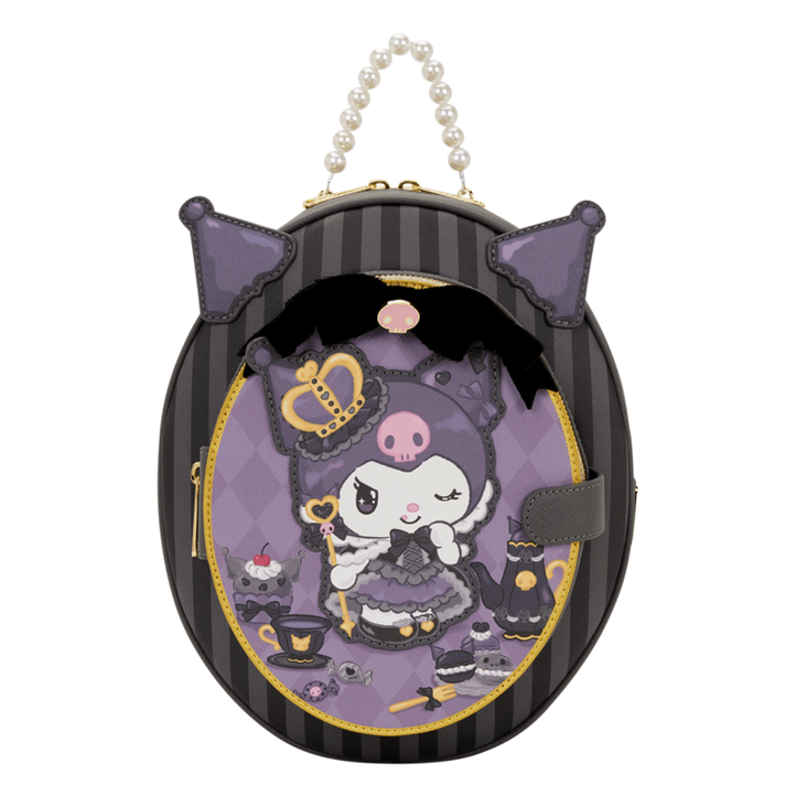 Loungefly - Sanrio Kuromi 20th Anniversary Cameo Design Mini Backpack Collectible Bag 671803564688