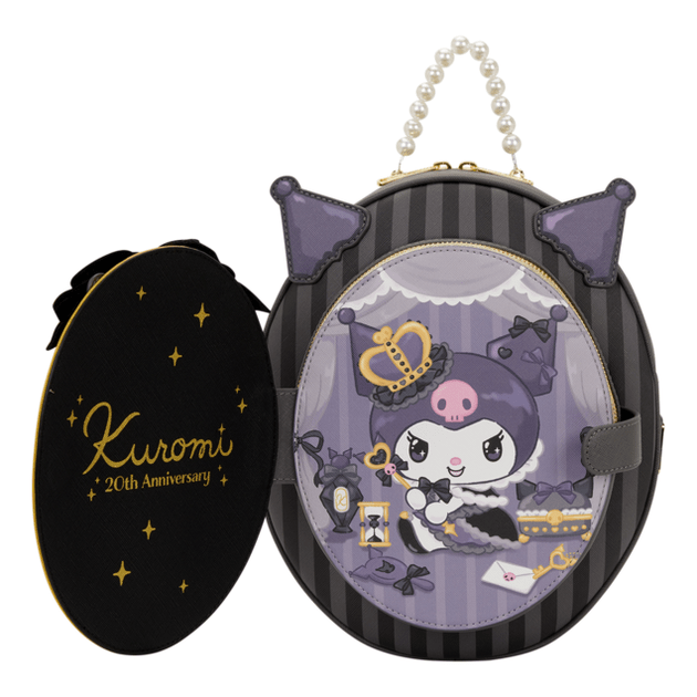 Loungefly - Sanrio Kuromi 20th Anniversary Cameo Design Mini Backpack Collectible Bag 671803564688