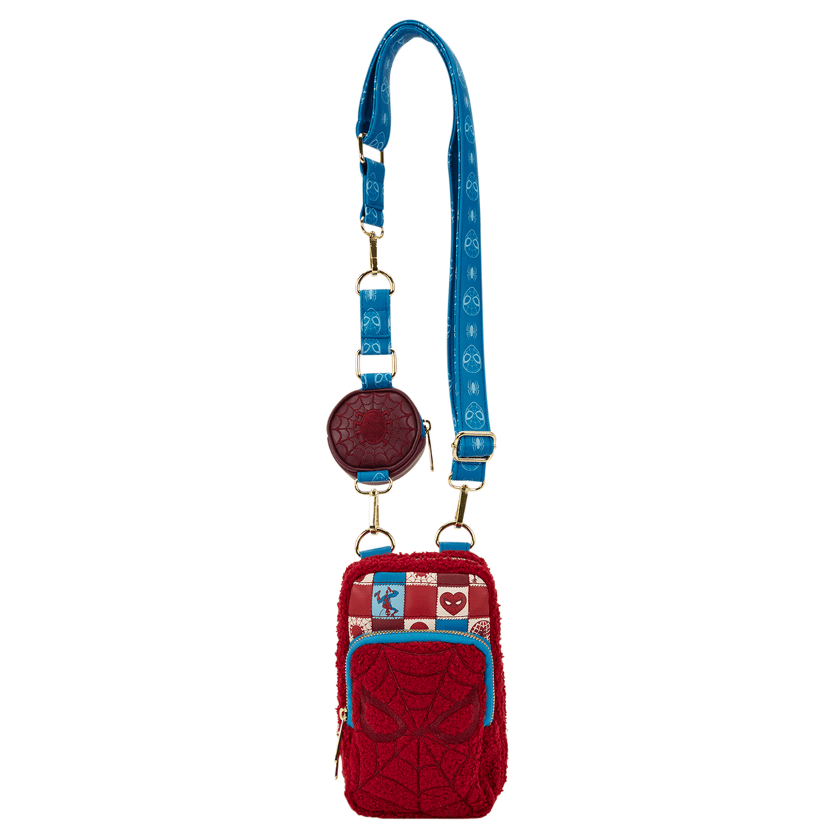 Loungefly - Spider-Man Phone Crossbody Bag With Coin Bag Marvel Licensed Retro Style Collectible Accessory