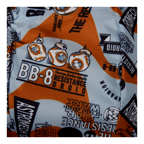 Loungefly - Star Wars BB-8 TFA Figural Crossbody Bag With Detachable Strap And Zipper Compartment