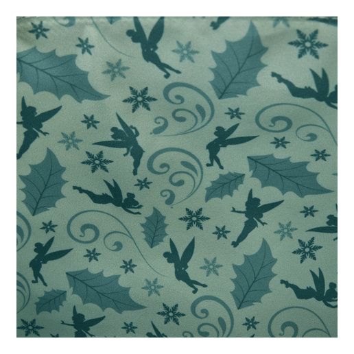 Loungefly - Tinker Bell Holiday Crossbody Bag Disney Licensed Bag With Enchanted Leaf Detail And Snowflake Accents