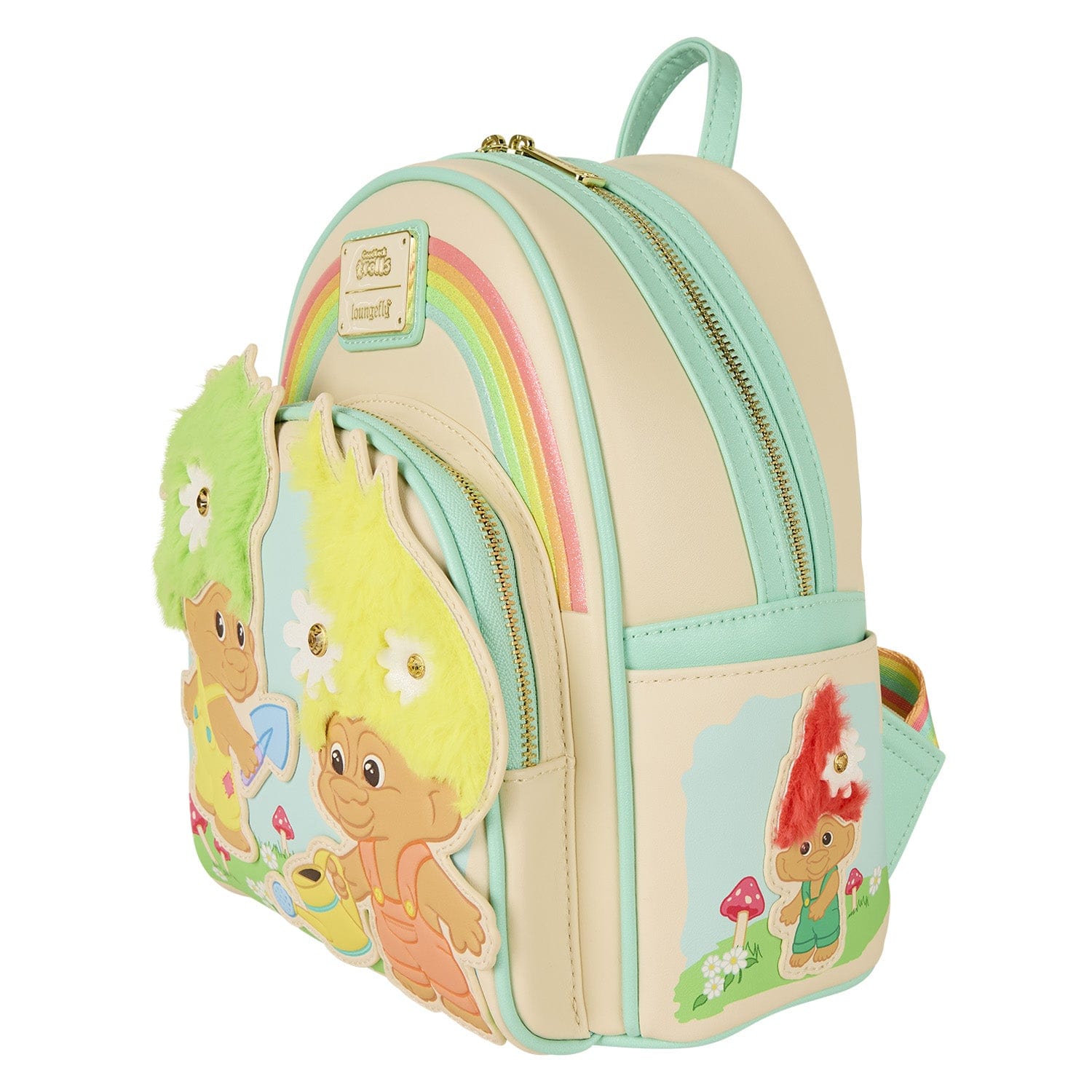 Loungefly - Trolls Mini Backpack Classic Design Featuring Colorful Hair Troll Theme
