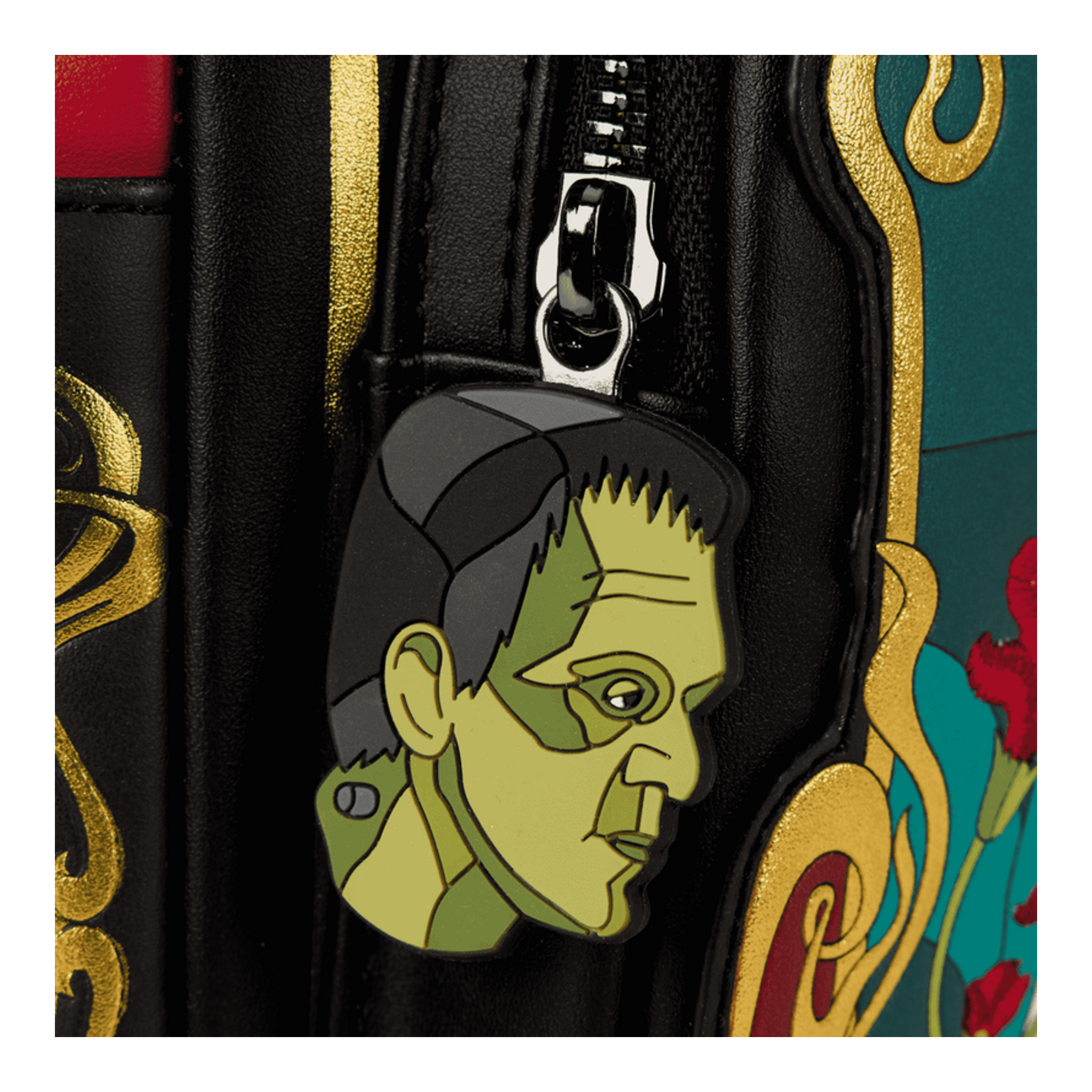 Loungefly Universal Monsters Bride of Frankenstein Stained Glass Mini Backpack