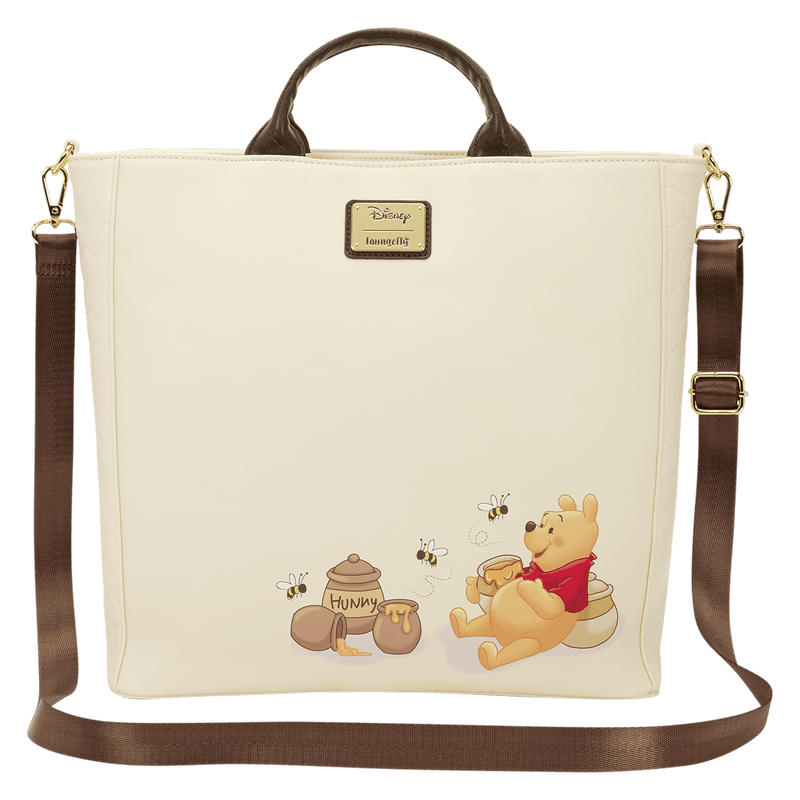 Loungefly - Winnie the Pooh Hundred Acre Wood Tote Pin Trader Crossbody Bag 671803579590