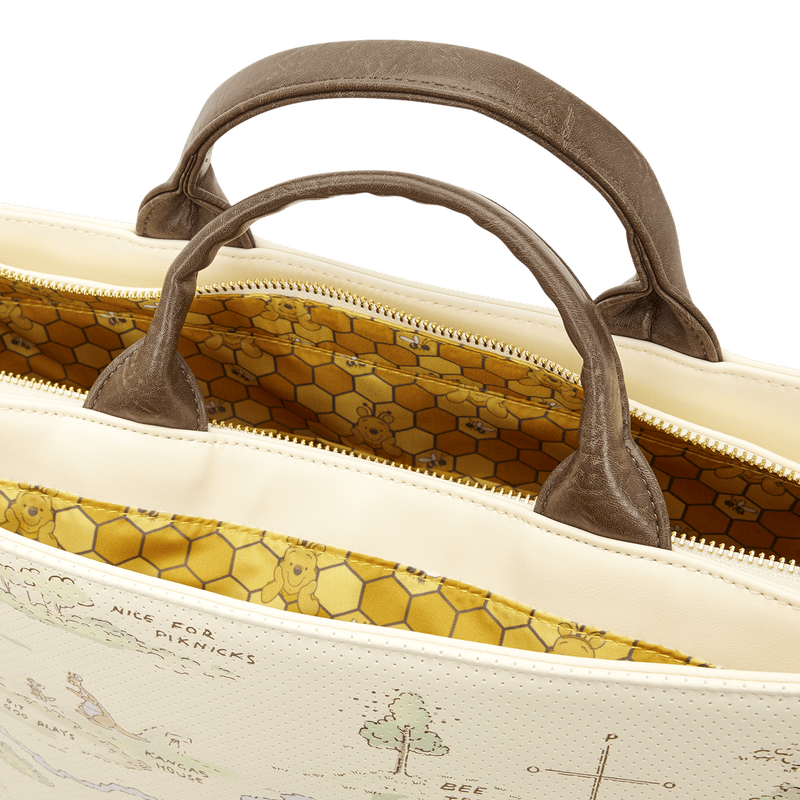 Loungefly - Winnie the Pooh Hundred Acre Wood Tote Pin Trader Crossbody Bag 671803579590