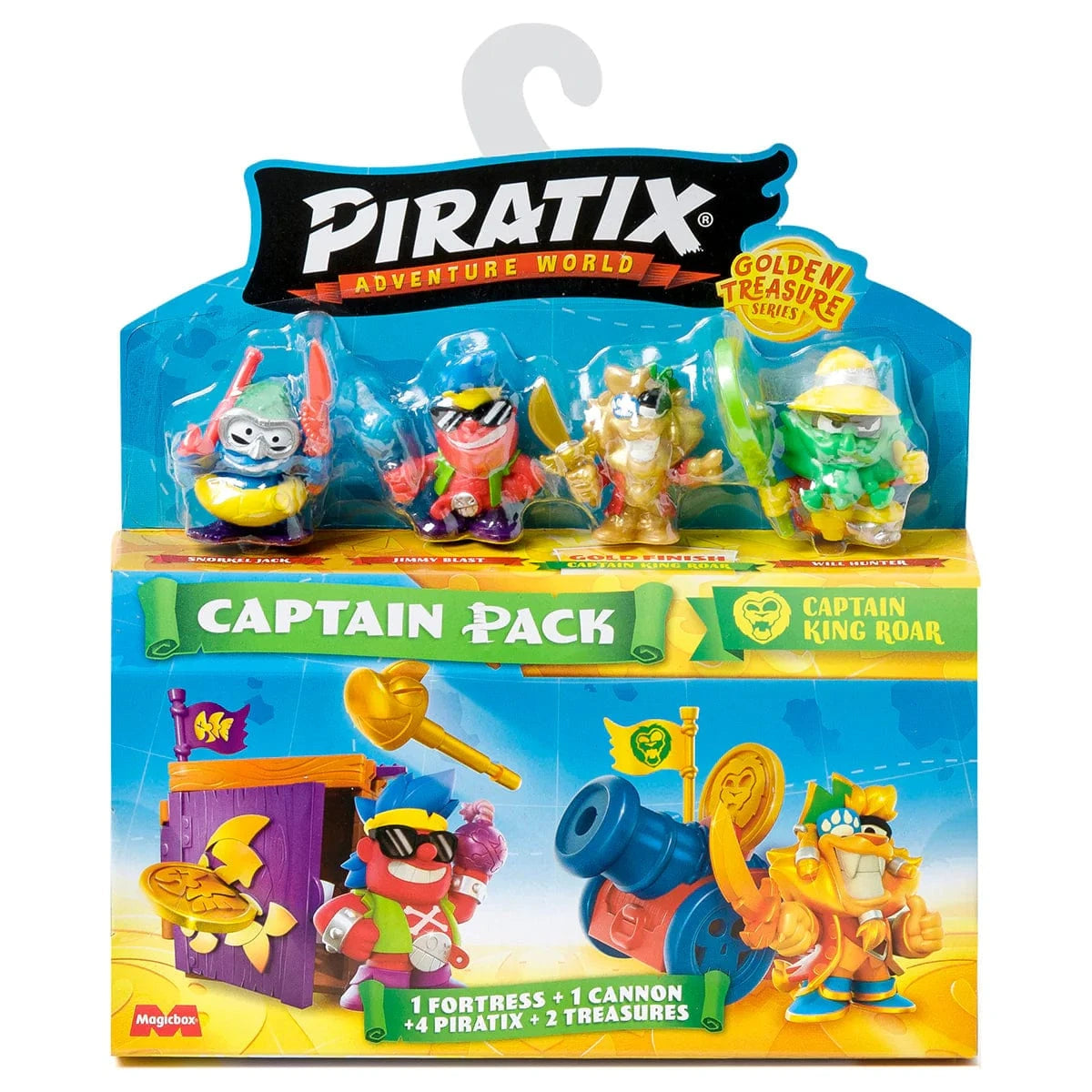 Piratix Adventure World Golden Treasure Series Captain Pack - Captain King Roar 8431618039151